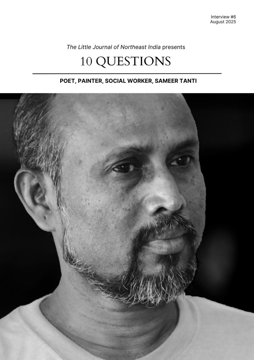 TNeindia's tweet photo. In our latest interview series, 10 Questions, we spoke to Sameer Tanti. Read the complete interview on our Facebook and Instagram pages. 

#thelittlejournalofnortheastindia https://t.co/SGZRUKLOwq