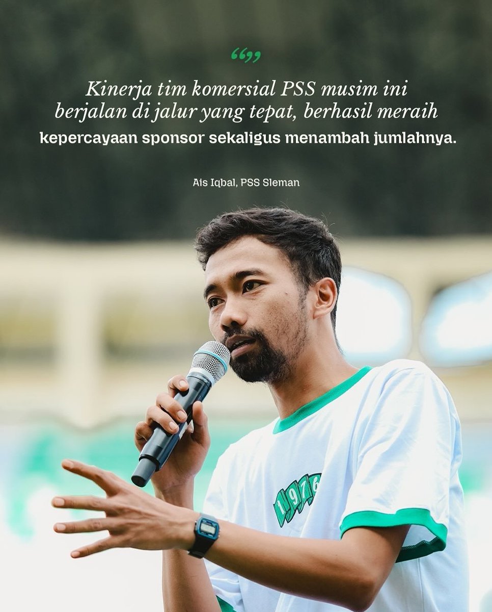 Apresiasi untuk dirimu Mas Ais. Terima kasih kamu kembali dan ada disana ( lagi ). Dibalik kritik tajam untuk manager event ataupun manager media, kamu bergerak dalam sunyi, dengan hati tulus merawat nama PSS. Bersyukur bisa kerja bareng sama dirimu saat itu 🥲.