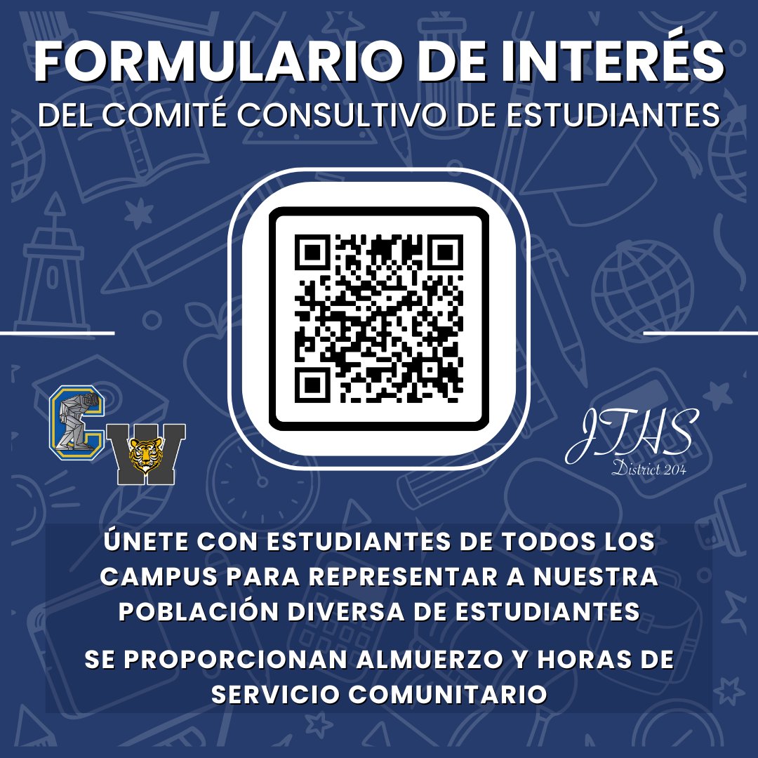Join the Student Advisory Committee and Earn Community Service While Representing Your School
bit.ly/3UEnn3X
