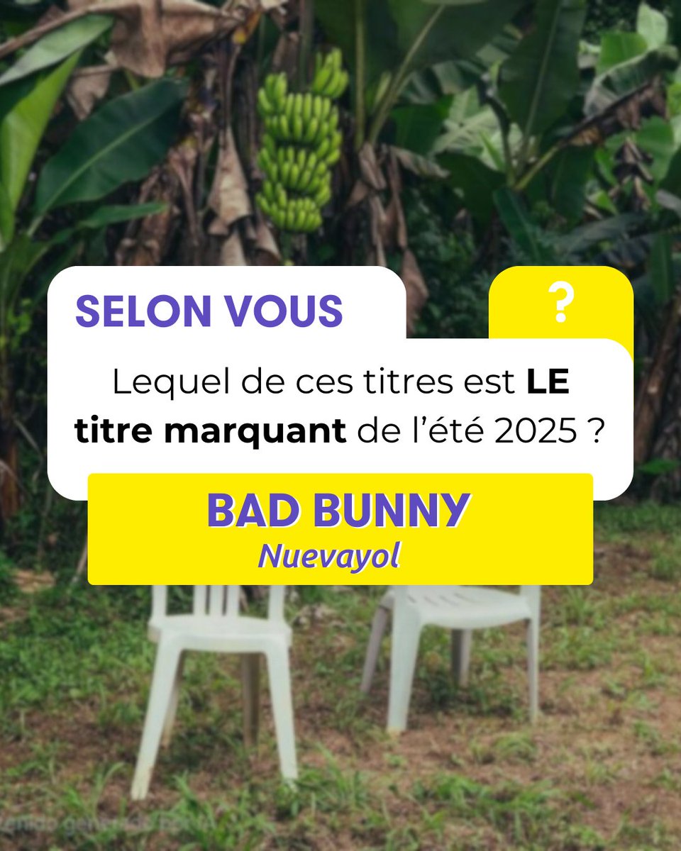 🎶 En Quête de Sons ! 🔍

🎉 Vous avez tranché : Bad Bunny – Nuevayol s’impose comme LE son de l’été 2025 ! 🌞🔥

Et pour prolonger l’ambiance estivale (même au bureau 😎), notre bibliothèque musicale reste dispo ici 👉 ats-studios.com/bibliotheque-m…