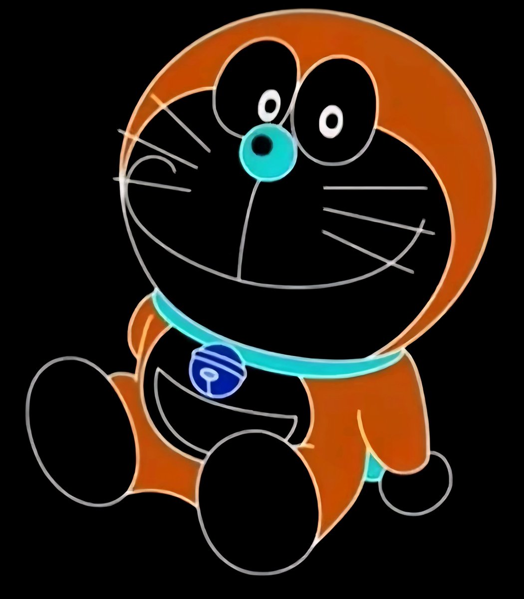 ドラえもんの鼻の黒い部分を15秒見つめる ⬇ 瞬きしながら天井か壁を見る