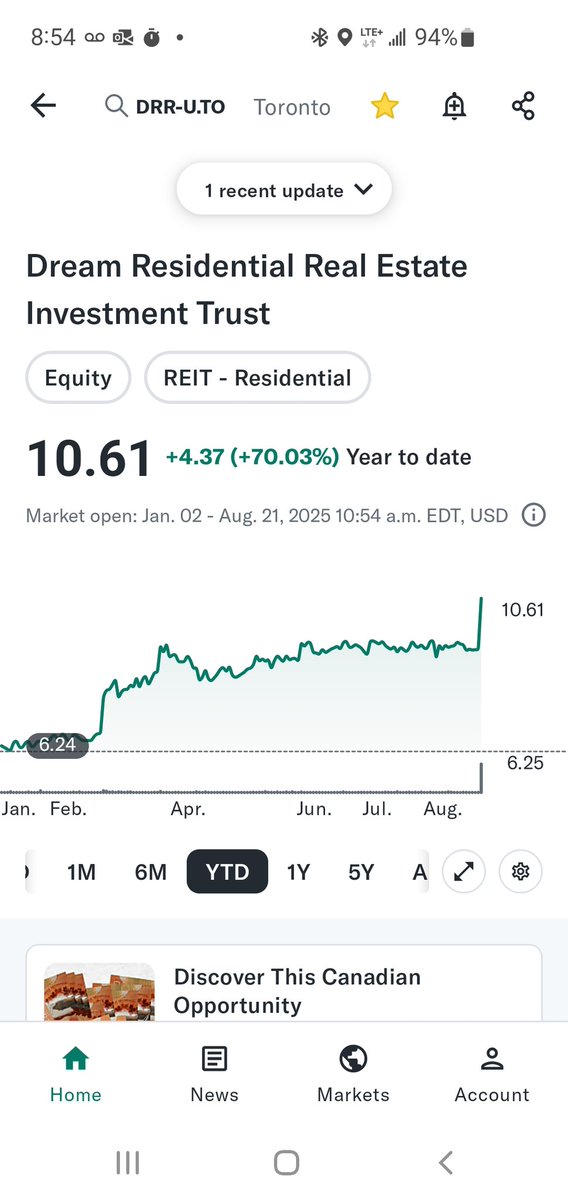 Parrafincontrol (@parrafincontrol) on Twitter photo Huge congratulations to the $DRR.U unit holders that got ahead of the take private! No position personally.
$HR.UN is next to go!
<a href="/NuggetCapital/">Nugget Capital Partners (NCP)</a> <a href="/UmbrielCap/">DilithiumCap</a> <a href="/tsxman/">Chris in Canada 🍁</a> <a href="/PerpetualValue/">PerpetualValue</a> Huge congratulations to the $DRR.U unit holders that got ahead of the take private! No position personally.
$HR.UN is next to go!
<a href="/NuggetCapital/">Nugget Capital Partners (NCP)</a> <a href="/UmbrielCap/">DilithiumCap</a> <a href="/tsxman/">Chris in Canada 🍁</a> <a href="/PerpetualValue/">PerpetualValue</a>