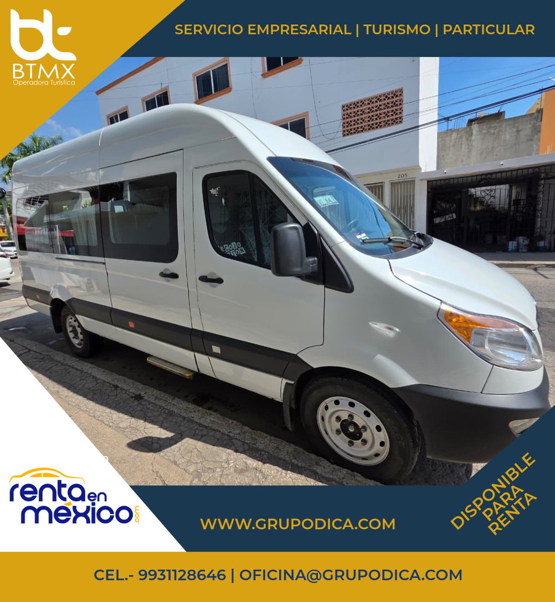 RentaEnMexico's tweet photo. Renta unidades tipo Vans con o sin operador, informes al 9934300702 en #Villahermosa #Tabasco https://t.co/g3wG0PKszO