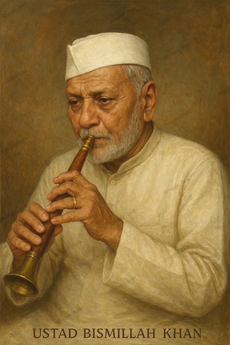"उस्ताद बिस्मिल्लाह ख़ाँ और शहनाई: भारत की आत्मा का सनातन संगीत"
"Ustad Bismillah Khan and the Shehnai: The Eternal Music of India’s Soul"
strugglerdesk.com/ustad-bismilla…