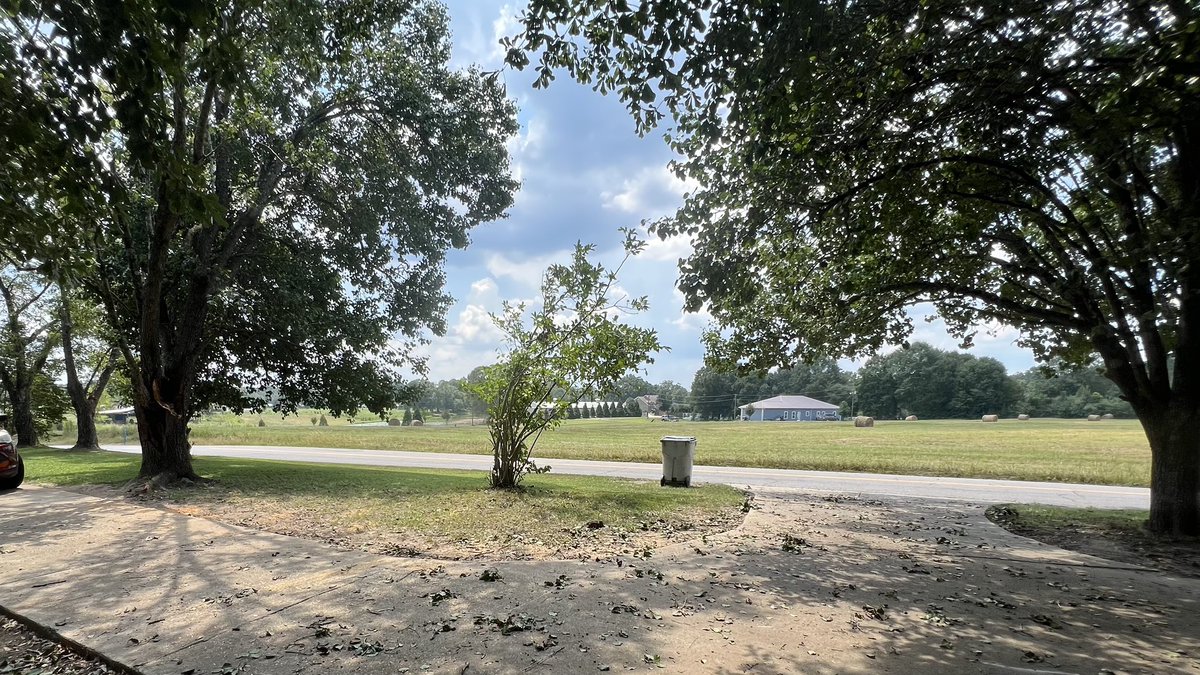 Last few weeks I’ve been maintaining a yard for a family; dad was seriously injured in a car wreck.

Storms took out a fairly large section of a tree in their front yard blocking their driveway…3 hours, &amp; a LOT of sweat later, all gone.

Go help someone just because you can.