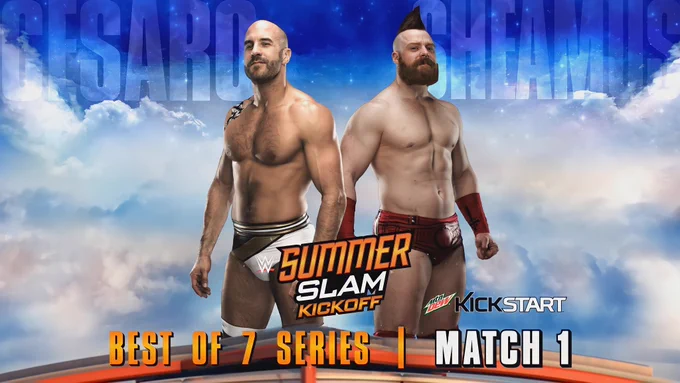wrestle_hist's tweet photo. 8/21/2016
Sheamus defeated Cesaro in Match #1 in a Best of 7 Series at SummerSlam from the Barclays Center in Brooklyn, New York.
#WWE #SummerSlam #Sheamus #TheCelticWarrior #Cesaro #ClaudioCastagnoli #TheSwissSuperman #Bestof7Series https://t.co/NSR0xEhdmO