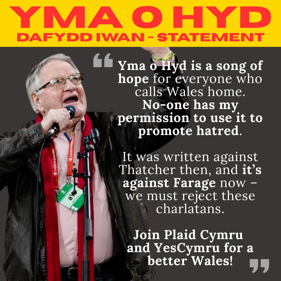 Thanks for your support, Dafydd Iwan! ❤️🏴󠁧󠁢󠁷󠁬󠁳󠁿
👉 yes.cymru/join