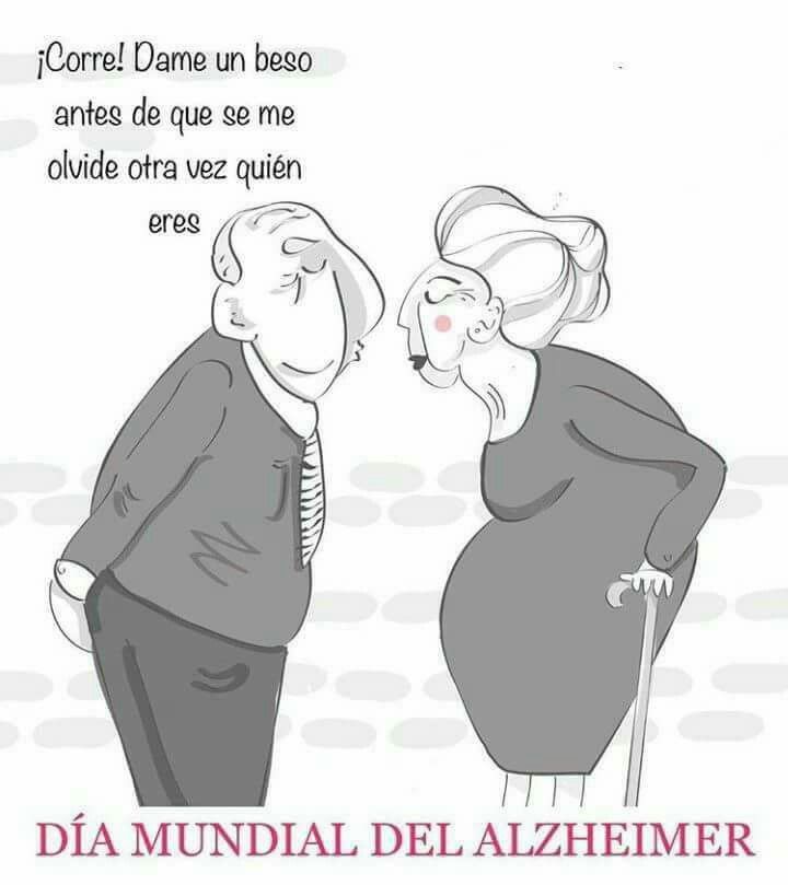 El Día Mundial del Alzheimer se conmemora cada año el 21 de septiembre y el 28 de agosto el Dia del Adulto Mayor. 

Hagamos conciencia entre quienes nos rodean de la importancia de estar presentes con nuestros viejitos y que no solo quede en estas dos fechas.