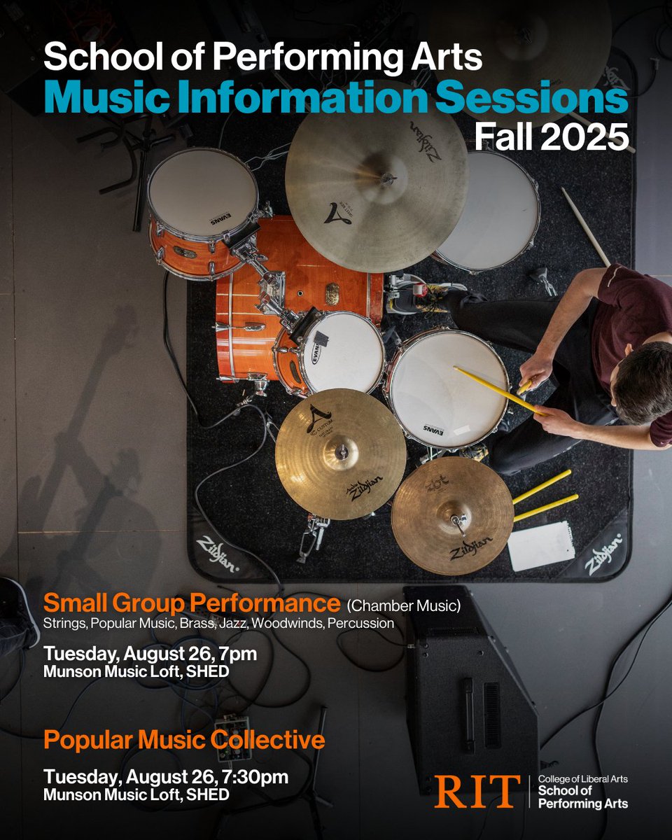 Looking to perform this semester? Join Professor Joan Kinsella and Professor Kyle Vock for the Chamber Music and Popular Music Collective information sessions on Tuesday, August 26.

Chamber Music > cglink.me/2d1/r2300757
Popular Music Collective > cglink.me/2d1/r2300758