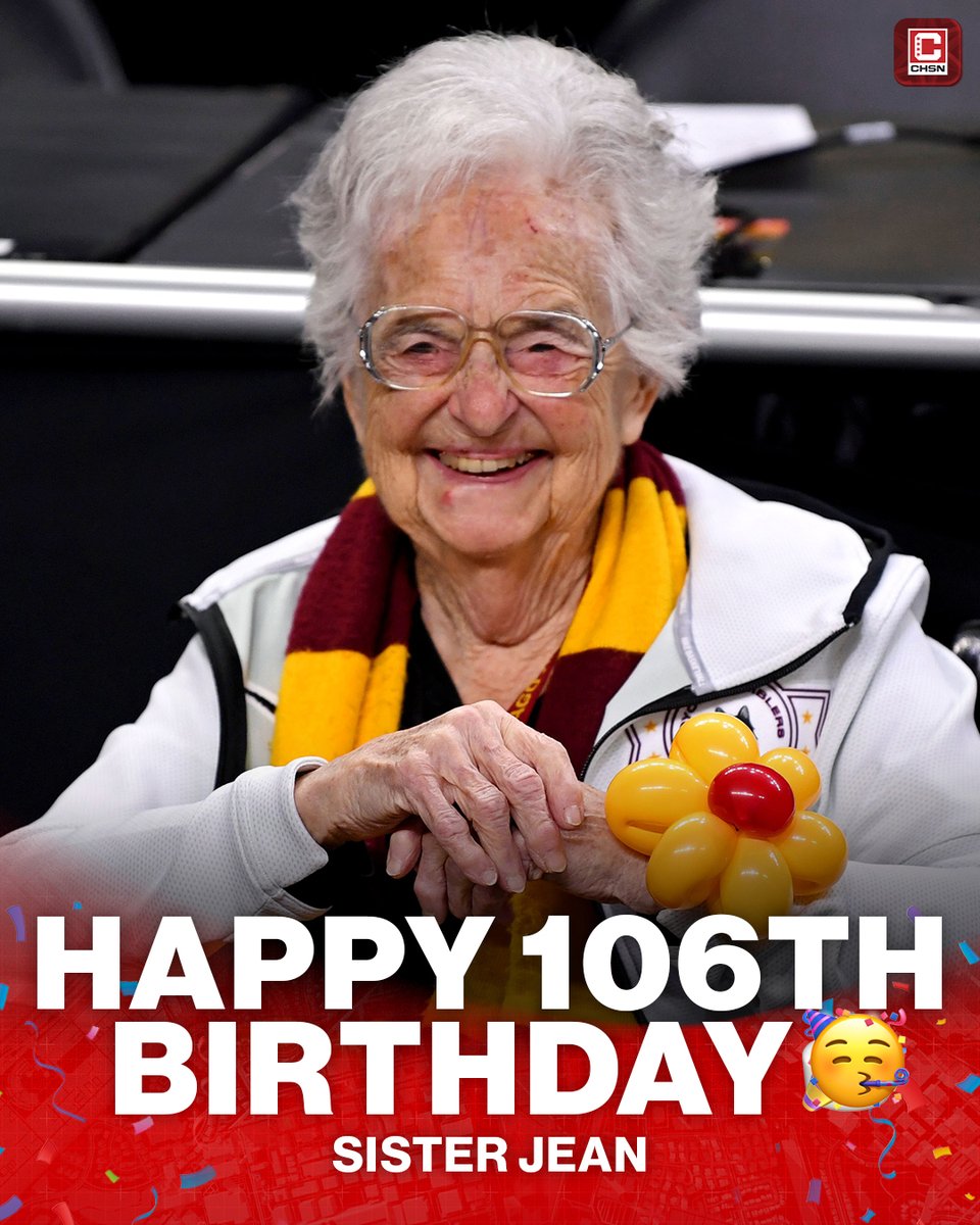 Celebrating a Chicago legend today 🤩🙌

Happy 106th Birthday, Sister Jean! 🥳🎂