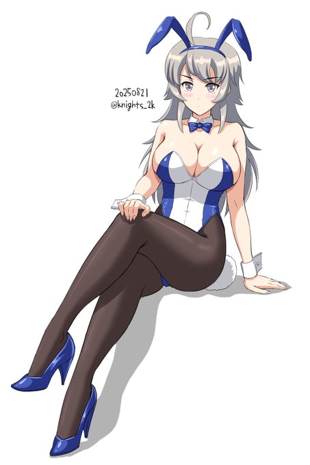 バニーガール・ワシントン
#バニーの日 
#艦これ版深夜の真剣お絵描き60分一本勝負
#艦これ版真剣お絵描き60分一本勝負_20250821 