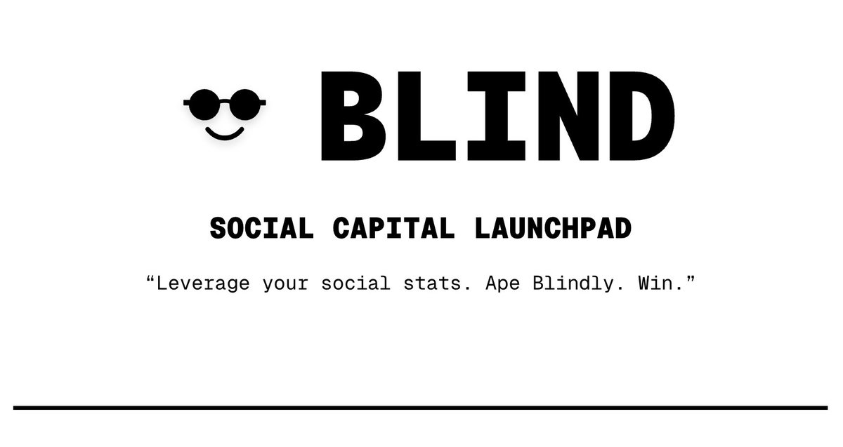 goblindxyz's tweet image. the BLIND launch article comes out in ~24h

stay goblin’d 😎