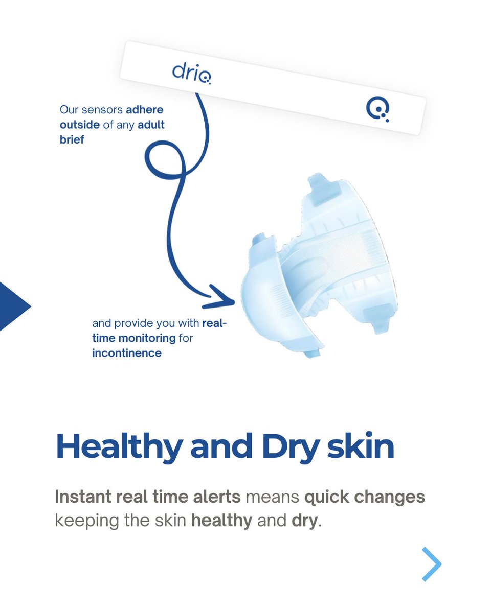 DriQHealth's tweet photo. Wet briefs boost UTI odds by 5 times. Our advanced strip instantly alerts staff in seconds. Immediate response keeps skin dry, lowers infection risks. 

https://t.co/63SI5ZzJRp

#UTIRisk #DataDrivenDignity https://t.co/4E4TJIAkaM