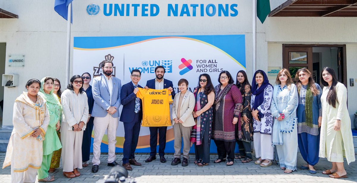 Zalmi Foundation (@foundationzalmi) on Twitter photo A landmark step towards equality and inclusion!
We are proud to partner with <a href="/unwomen_pak/">UN Women Pakistan</a> , joining forces to advance gender equality, empower women through sports and engage youth in leadership roles.
This collaboration reflects our shared vision of breaking stereotypes, A landmark step towards equality and inclusion!
We are proud to partner with <a href="/unwomen_pak/">UN Women Pakistan</a> , joining forces to advance gender equality, empower women through sports and engage youth in leadership roles.
This collaboration reflects our shared vision of breaking stereotypes,