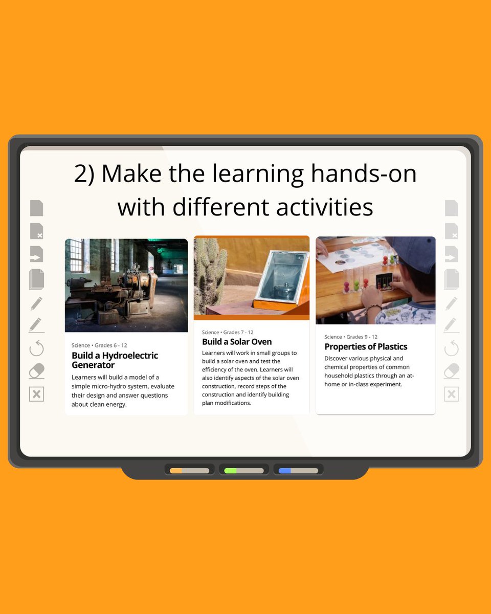 GreenLearning's tweet photo. Incorporate STEAM based learning this school year! Whether it be with our challenges, activities, or simulators, our website is full of free, ready-to-use resources that can help you with your class!
#STEAM #STEM #EnvironmentalLearning https://t.co/o81j8pJrnw
