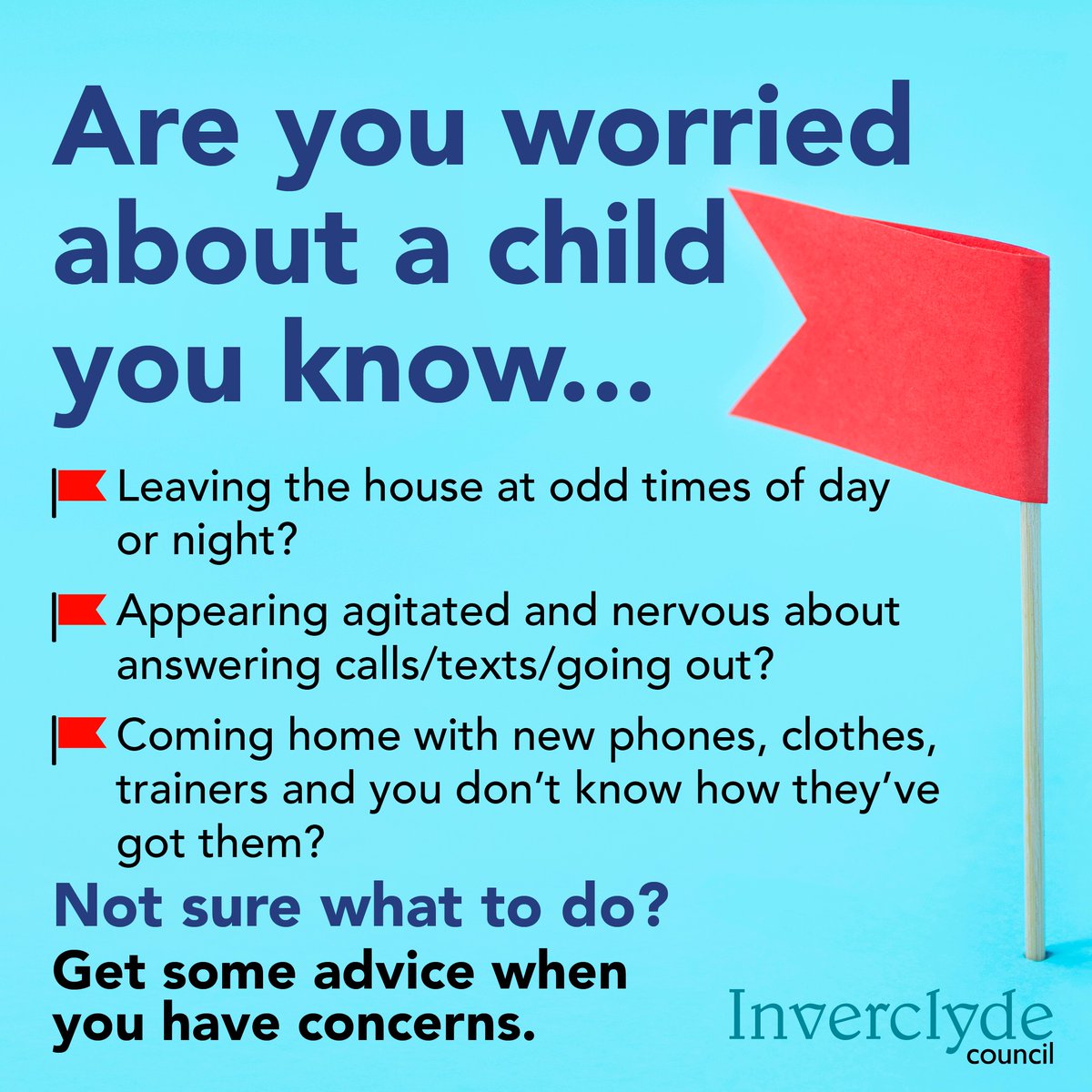 Are you worried about a child? Members of the community have a key role in identifying children at risk – if you have concerns but are not sure what to do, there is help and advice at hand:

ow.ly/5fxT50Winqw