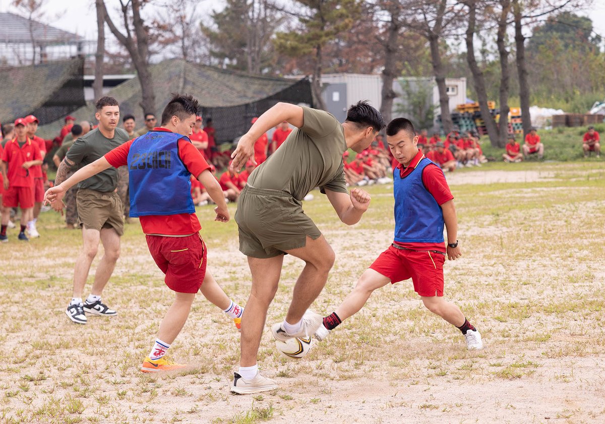 marforres's tweet photo. Marines with 2/23 and ROK 1st Marine Division conclude KMEP 25.2 with team competitions in Pohang, South Korea, Aug. 9, building camaraderie and partnership. #USMC #KMEP #UDP #IndoPacific #Marines https://t.co/Z5oqcW7iKW