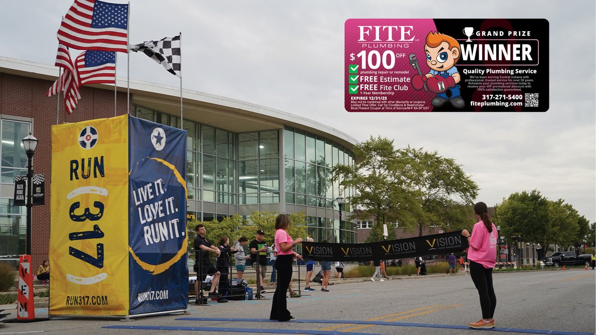 FitePlumbing's tweet image. 🏁 Catch us at the 317 Race today — Fite Plumbing is giving away a big prize!

🎉 Here's what you could win:
✔️ $100 off plumbing your next project
✔️ A FREE estimate
✔️ One-year Fite Club membership!
#FitePlumbing #317Race #SpeedwayIN #Giveaway #PlumbingSpecials