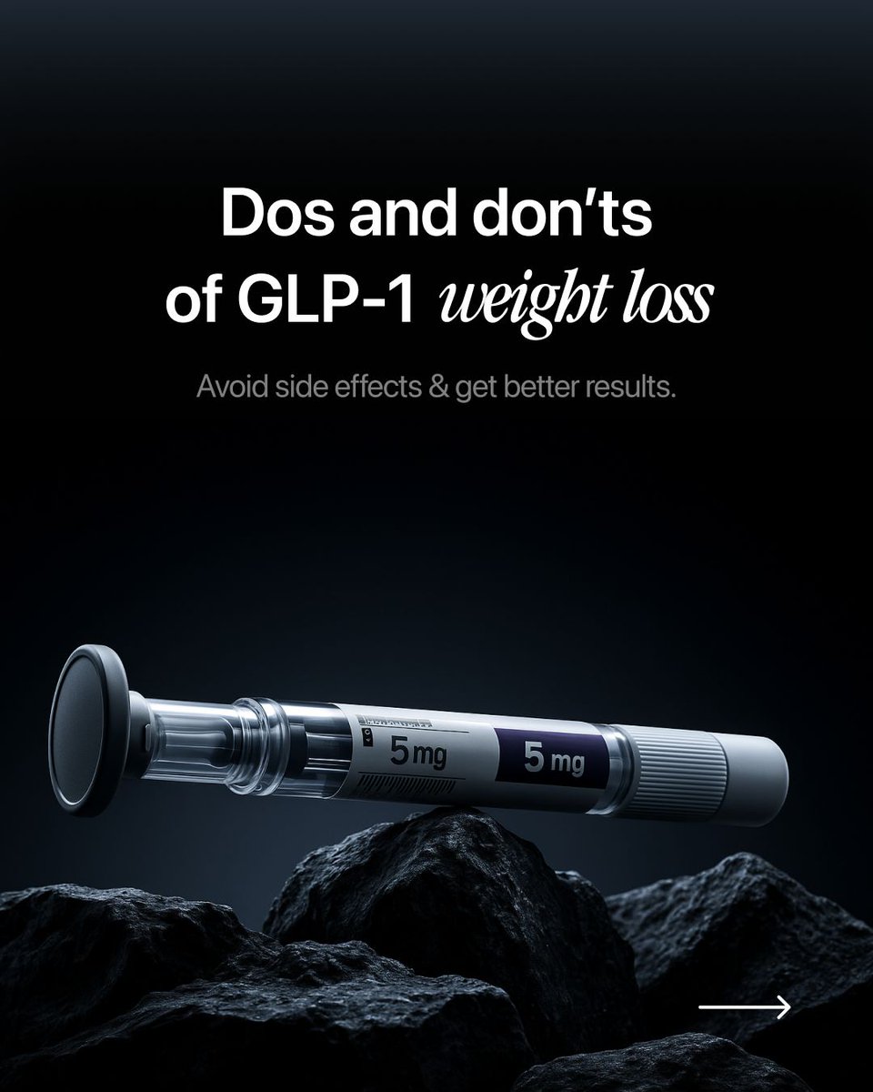 dardocofficial's tweet photo. GLP-1 can change your weight loss journey—but only if you use it right. ✅ Eat slow, stay hydrated. ❌ Skip follow-ups, self-dose. Comment GLP-1 to get safe, doctor-guided support. #GLP1 #DarDocCares https://t.co/XwXgMteEwL