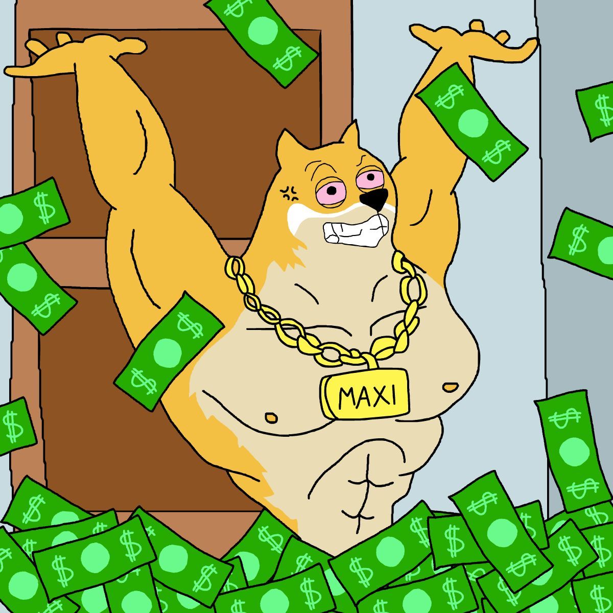 MaxiDoge_'s tweet image. Maxi gains. Maxi life. Maxi freedom.