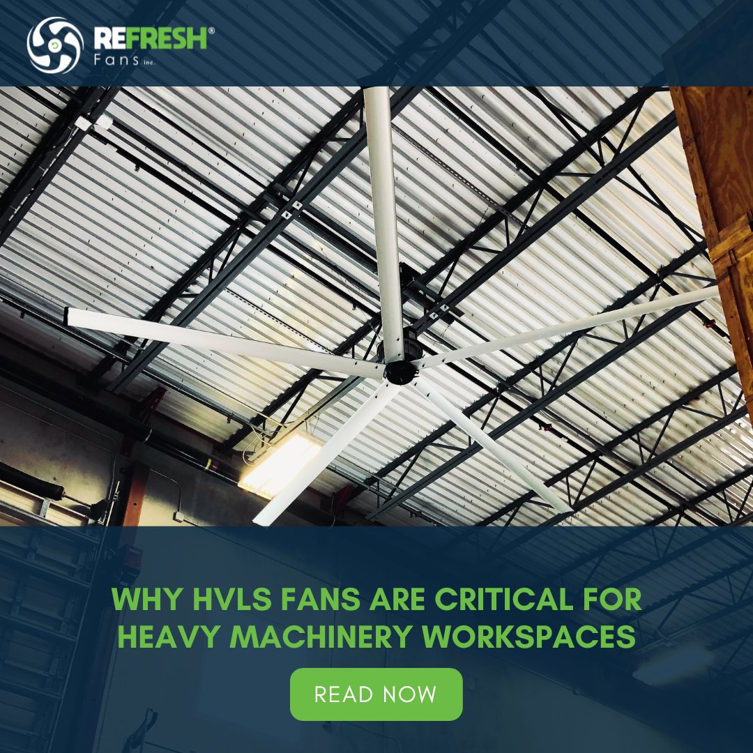 RefreshFans's tweet image. At Refresh Fans, we design HVLS solutions that protect both people and machines while cutting energy costs by up to 30%. 

Read more in our blog: refreshfans.com/why-hvls-fans-… 

#HVLSFans #IndustrialSolutions