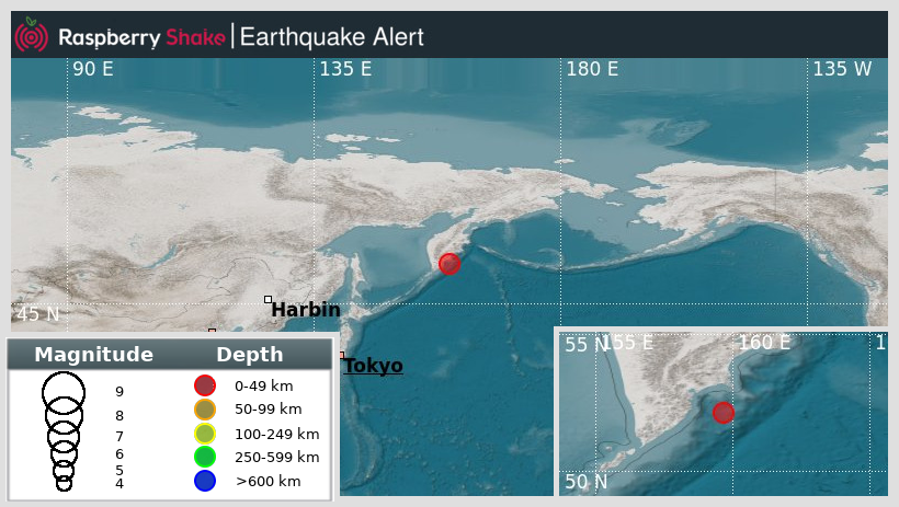 Raspberry Shake Earthquake Channel (@raspishakeq) on Twitter photo Preliminary M5.0 #Earthquake
ID: #rs2025qkzsua
122km from #Petropavlovsk-Kamchatsky, #Russia
2025-08-21 14:42 UTC
Source: #GFZ
<a href="/raspishake/">Raspberry Shake</a>
Join the largest #CitizenScience EQ community ➡ raspberryshake.org
EVENT ➡ stationview.raspberryshake.org/#?event=rs2025… Preliminary M5.0 #Earthquake
ID: #rs2025qkzsua
122km from #Petropavlovsk-Kamchatsky, #Russia
2025-08-21 14:42 UTC
Source: #GFZ
<a href="/raspishake/">Raspberry Shake</a>
Join the largest #CitizenScience EQ community ➡ raspberryshake.org
EVENT ➡ stationview.raspberryshake.org/#?event=rs2025…