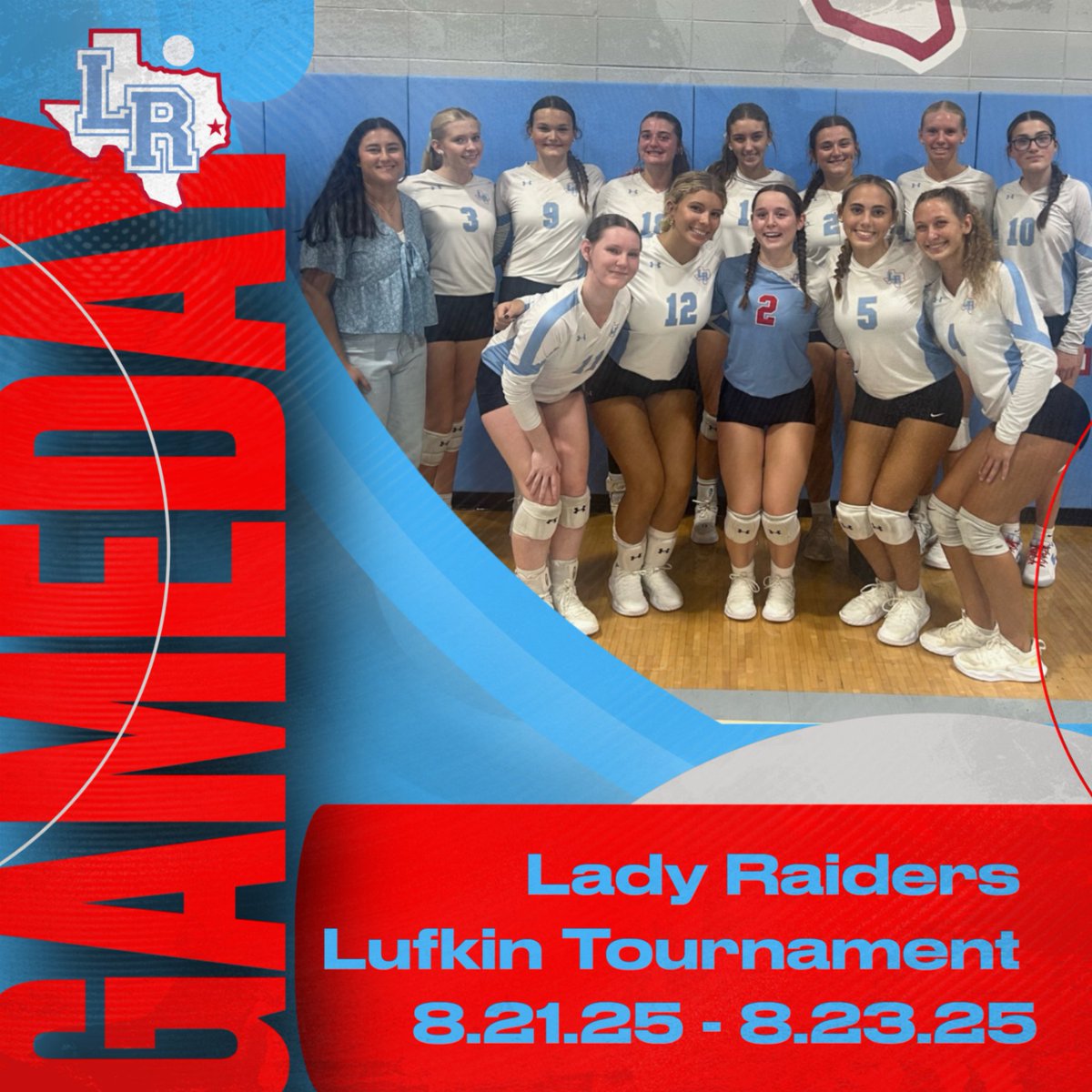 Best of luck to our Lady Raiders and safe travels to the Lufkin Tournament this weekend! 

@lumbertonhsraiders <a href="/TMobile/">T-Mobile</a> #FN5GL #sweepstakes