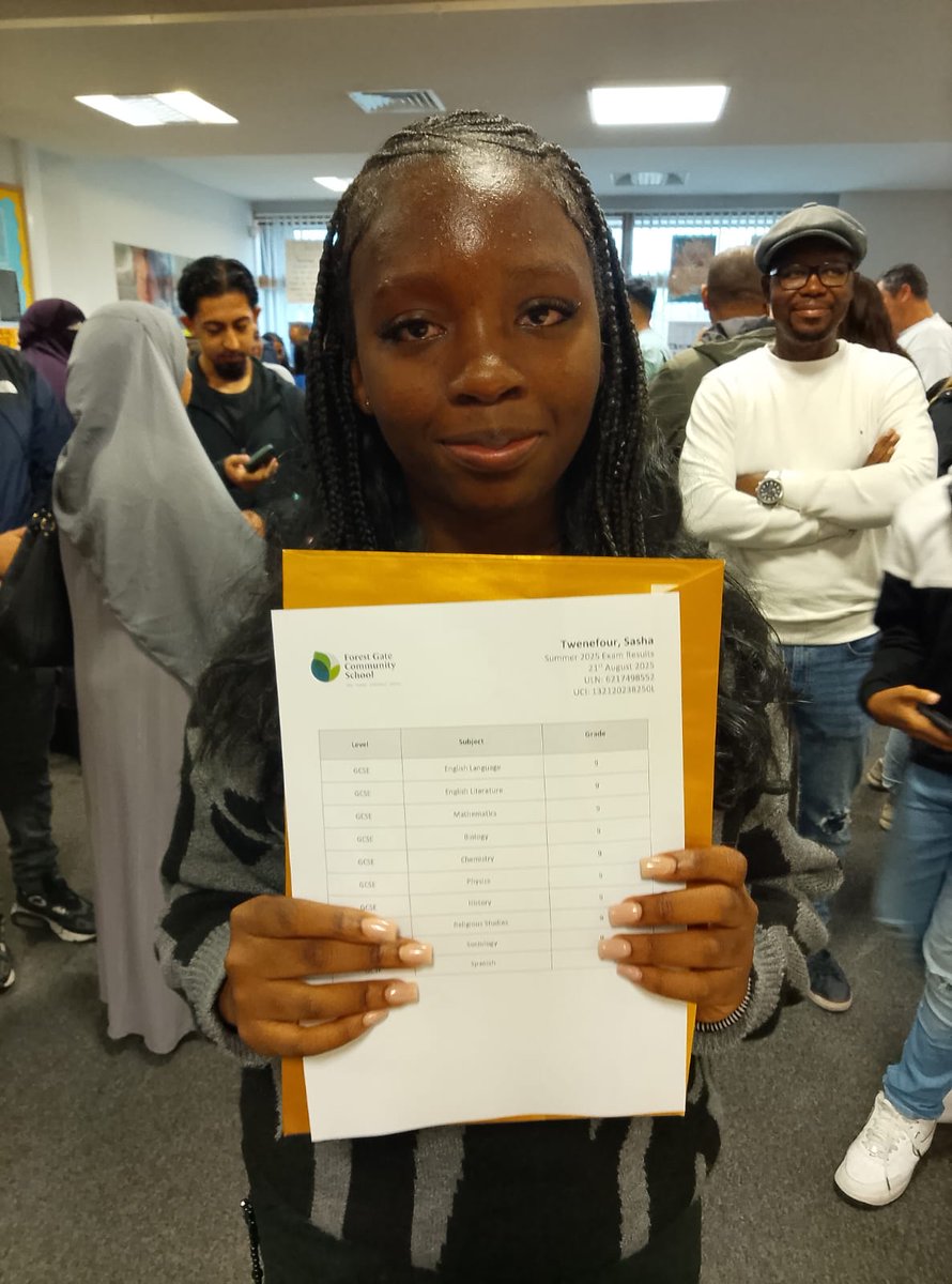 FgcsInfo's tweet photo. 🎉 Sasha Twenefour is another incredible high achiever, with a clean sweep of ten 9s! 

Sasha will be studying Maths, Biology, Chemistry, and Psychology at Brampton Manor Academy.

Keep shining, Sasha! 💫 https://t.co/pRWBqrZJzj