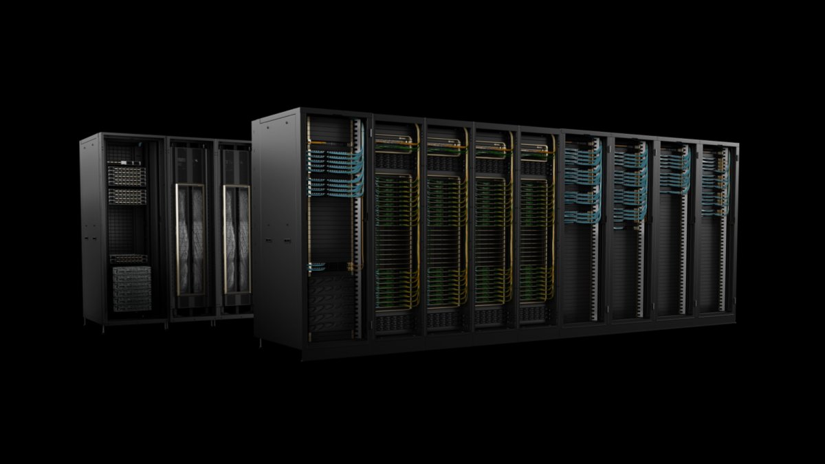 Your next breakthrough powered by AI will start inside a new breed of mega data centers, connecting hundreds of thousands of GPUs as one intelligent engine.

Today’s AI factories are rewriting the rules of scale and speed, moving more data per second inside a rack than the entire