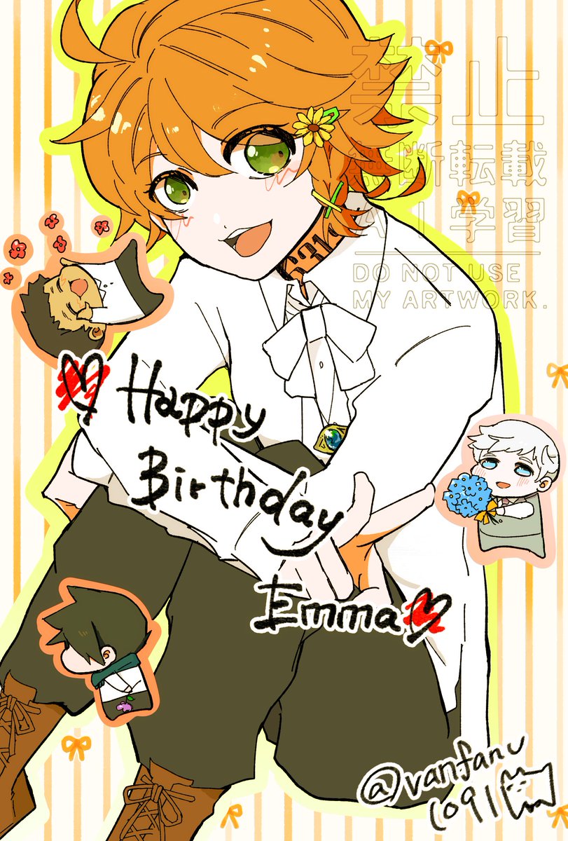 vanfanv1091's tweet photo. エマお誕生日おめでとう！🌻 
#63194エマ誕生祭2025 https://t.co/JdraBdkI03