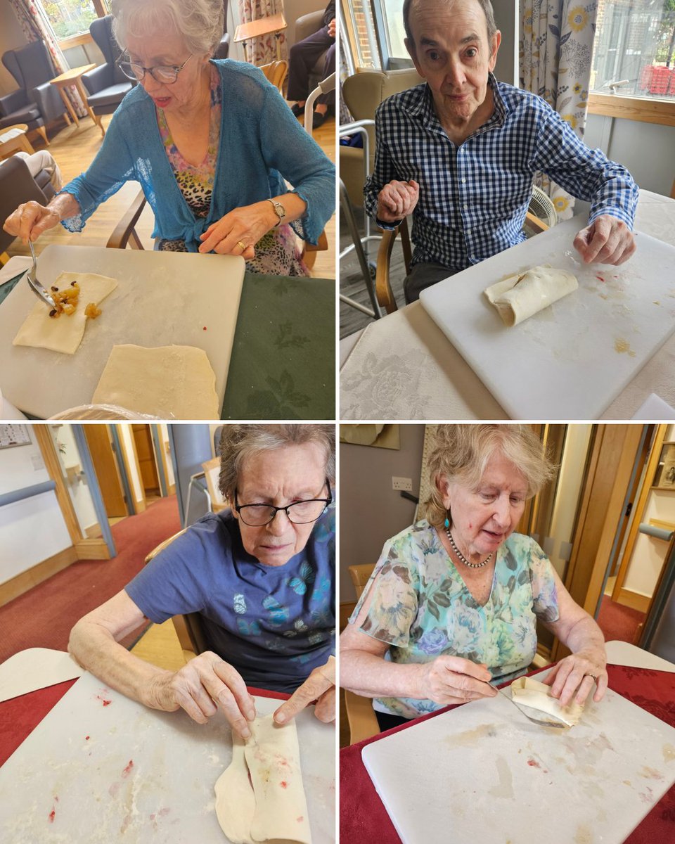 The residents at Abbeyfield House New Malden spent a wonderful afternoon baking and creating these delicious treats!

Residents put their skills to work, creating delicious homemade apple strudels, which were served with warm custard for an after supper dessert.

#HomemadeTreats
