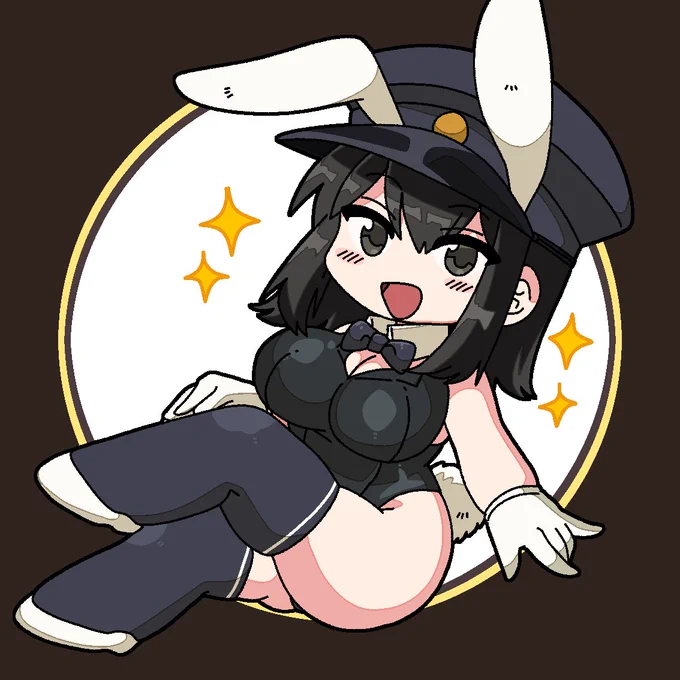 お待たせ!みんな大好きなバニーなあきつ丸の再掲だよ!かわいいね。