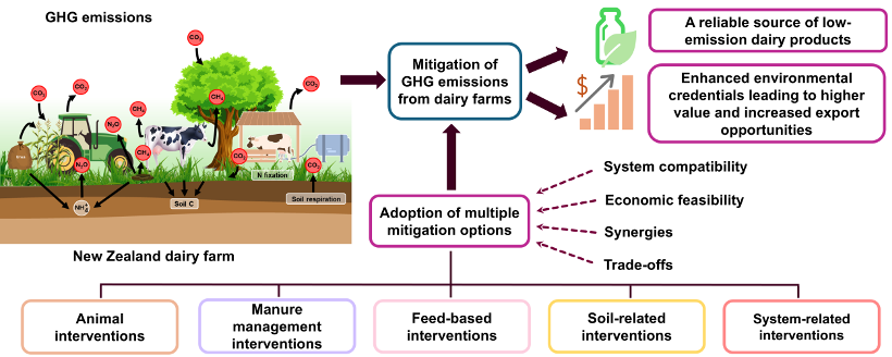 ClimateSA2024's tweet photo. “Greenhouse gas mitigation in pasture‑based dairy production systems in New Zealand: A review of mitigation options and their interactions” (2025)
https://t.co/s6fUjiLva4
#Agriculture #ClimateAction #DairyScience #NewZealand https://t.co/EeIXEFU8bl