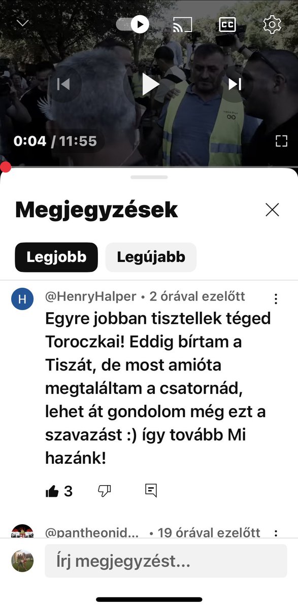 AndreaVida1111's tweet photo. @GabeliKatalin @jenokellner @ToroczkaiLaszlo Ahhhha, jól lejáratta magát 🤣🤣🤣
Íme egy Tiszás a Toroczkai videója alatt (csak nem nyílnak a szemek?) https://t.co/w4P2w6tsaC