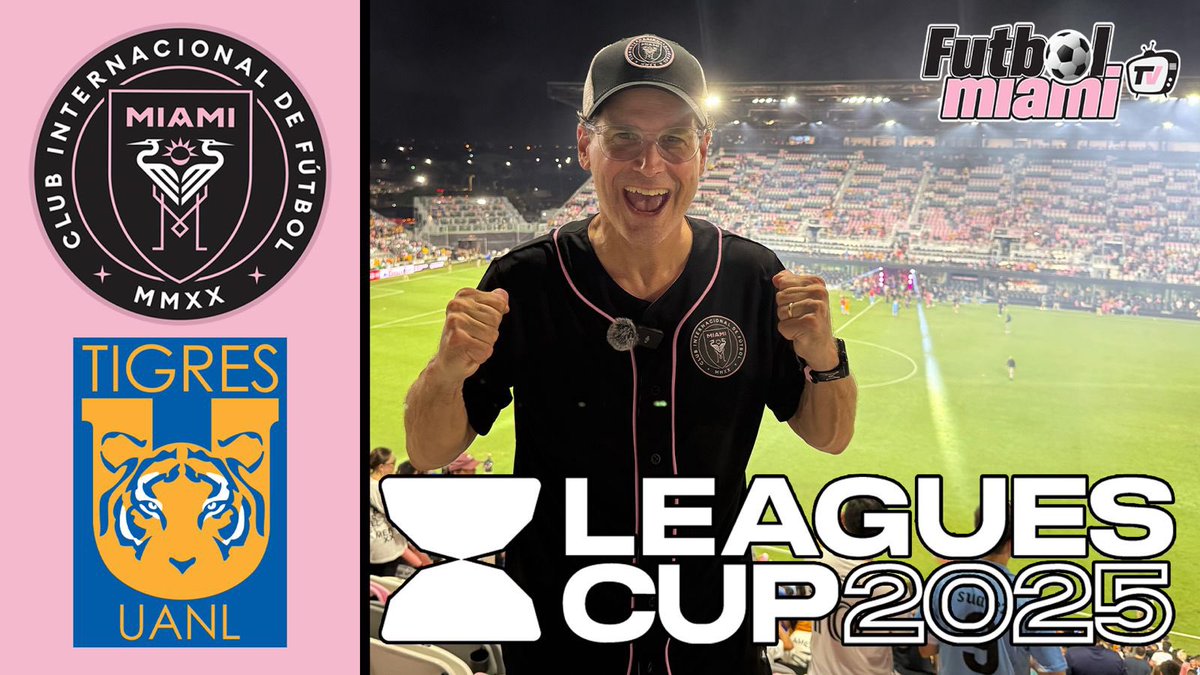 Futbol Miami TV (@futbolmiamitv) on Twitter photo Game Day Vlog: <a href="/LeaguesCup/">Leagues Cup</a> <a href="/InterMiamiCF/">Inter Miami CF</a> vs <a href="/TigresOficial/">Club Tigres 🐯</a>
All the <a href="/LuisSuarez9/">Luis Suárez</a> goals and shenanigans!
Get your #intermiamicf gear at <a href="/Canes_Wear/">CanesWear</a>
🎥:
youtu.be/uKo-HzF7XAA?si… Game Day Vlog: <a href="/LeaguesCup/">Leagues Cup</a> <a href="/InterMiamiCF/">Inter Miami CF</a> vs <a href="/TigresOficial/">Club Tigres 🐯</a>
All the <a href="/LuisSuarez9/">Luis Suárez</a> goals and shenanigans!
Get your #intermiamicf gear at <a href="/Canes_Wear/">CanesWear</a>
🎥:
youtu.be/uKo-HzF7XAA?si…