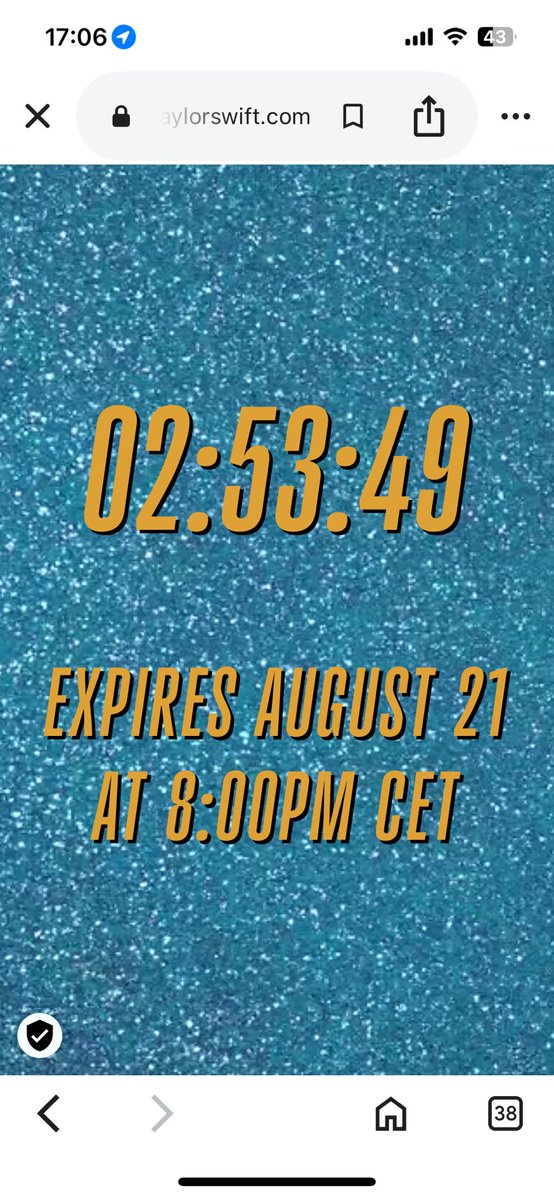 Cassiline16's tweet photo. @TSwiftNewsFR Encore un nouveau compte à rebours !!🤩 https://t.co/lUkruiASCV