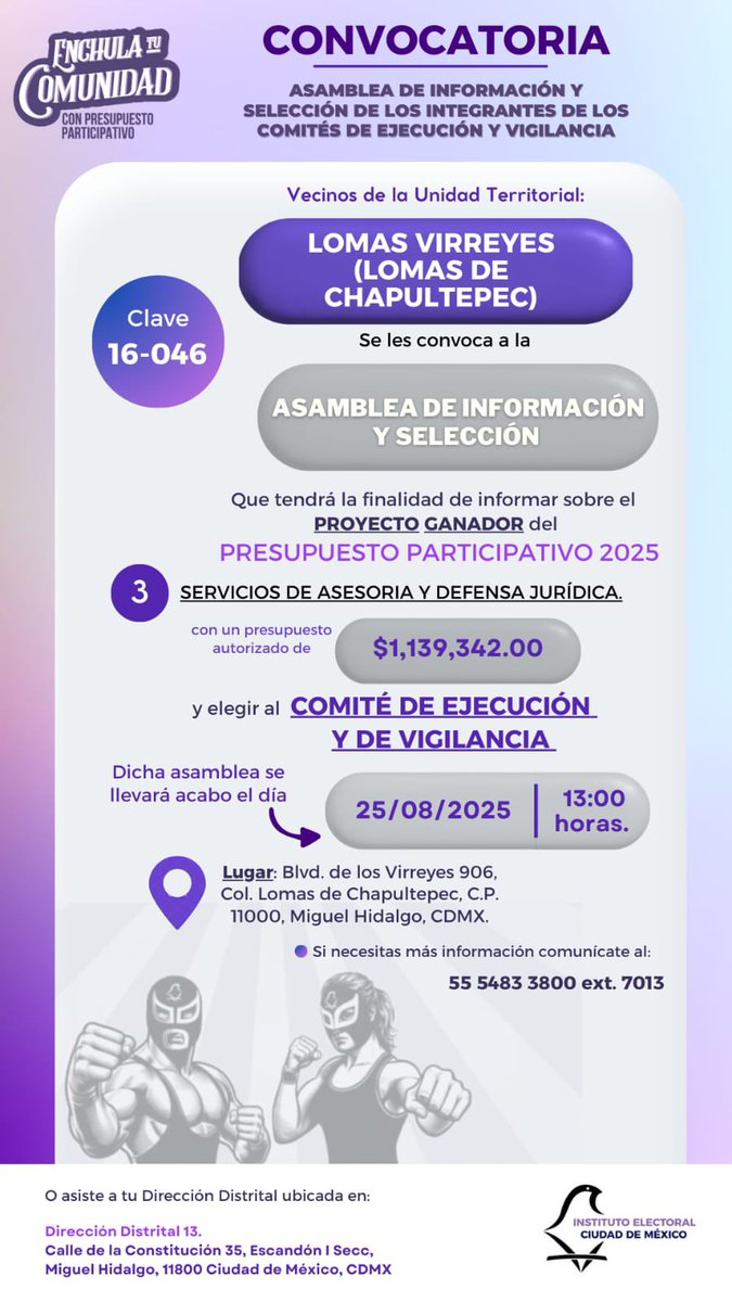 Este 25 de agosto a las 13:00 horas tenemos Asamblea de Información y Selección. ¡No faltes! Blvd. De los Virreyes 906.