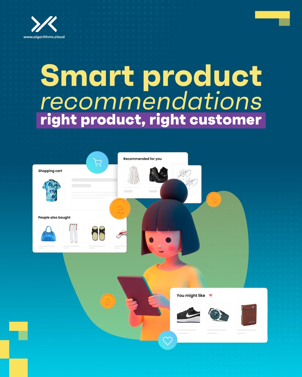 AlgorithmXcloud's tweet image. At AlgorithmX, we turn data into real growth 🚀
✅ Audience segmentation
✅ Smart product recommendations
✅ Personalized Email & WhatsApp messaging
✅ Actionable insights
All-in-one platform to engage, convert & retain.
📩 algorithmx.cloud
#ecommerce #growthmarketing