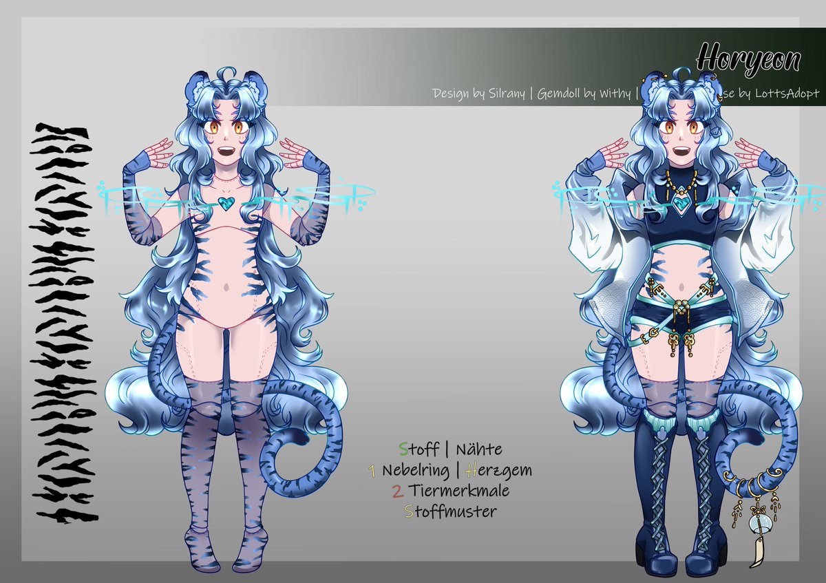 Ich habe fertig :) 
Also eigentlich war es gestern Abend schon fertig, aber meine soziale Batterie war runter und ich wollte nur noch ins Bett. 

#characterdesign