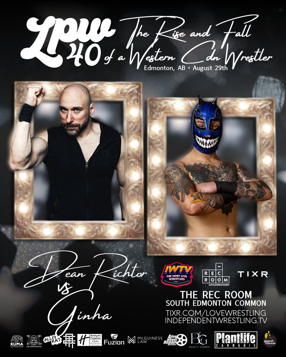MATCH ANNOUNCEMENT!

One of the UK's greatest high-flyers meets raw power at LPW 40!

On August 29th at the Rec Room South Edmonton, Ginha faces off with Dean Richtor!

🎟️: tixr.com/e/152802