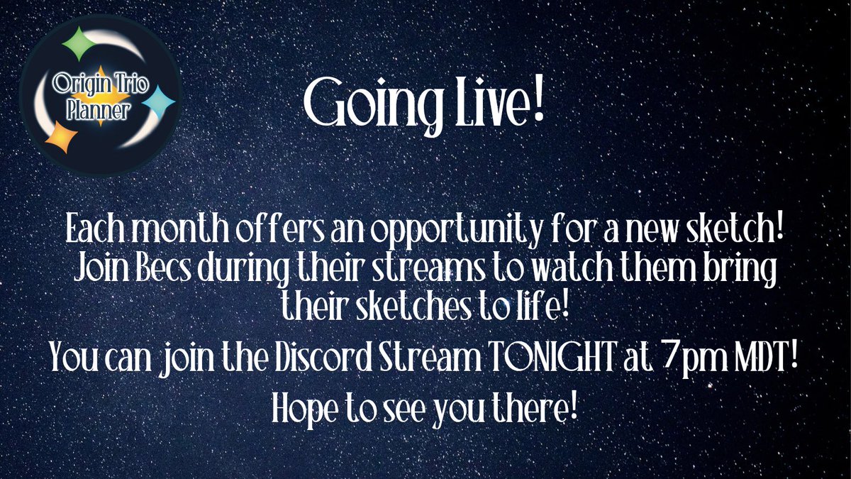 Becs will be going live TONIGHT 7pm MDT in our discord server to work on some sketches! Come join us to watch the magic happen! And as always, you can still join the server!
discord.gg/xZd9Hxmm

#IzukuMidoriya #bakugoukatsuki #todorokishoto #tdbkdk #origintrio #BNHA #MHA