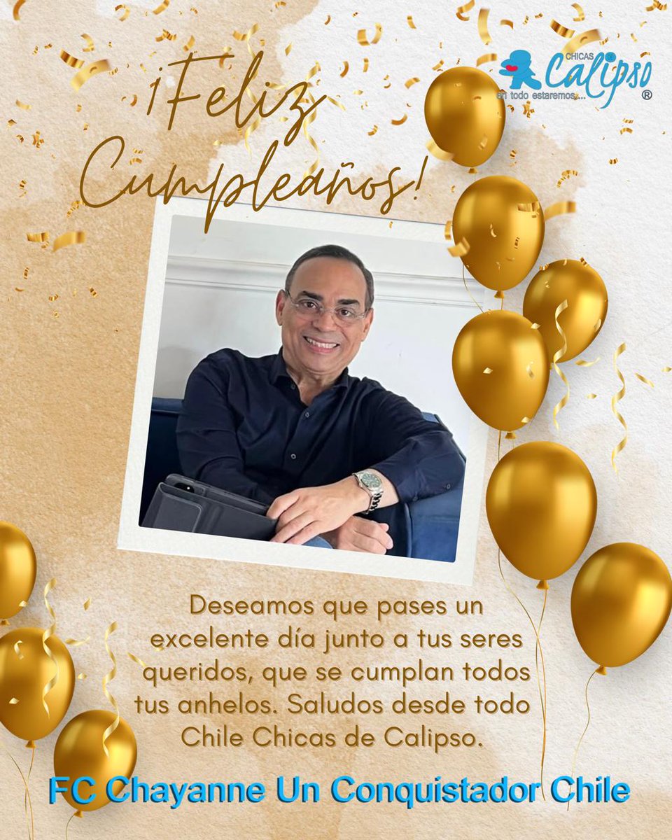 Fans Club Chicas de Calipso 🇨🇱 (@chicasdecalipso) on Twitter photo Hoy celebramos la vida de un grande de la música, un verdadero caballero que ha llenado de alegría y sabor a generaciones enteras. #FelizCumpleaños <a href="/gilbertoSR/">Gilberto Santa Rosa</a> 🎉🎊🎉🎊Que este nuevo año de vida esté lleno de salud, amor y más éxitos para seguir regalándonos tu arte."
Gracias por Hoy celebramos la vida de un grande de la música, un verdadero caballero que ha llenado de alegría y sabor a generaciones enteras. #FelizCumpleaños <a href="/gilbertoSR/">Gilberto Santa Rosa</a> 🎉🎊🎉🎊Que este nuevo año de vida esté lleno de salud, amor y más éxitos para seguir regalándonos tu arte."
Gracias por