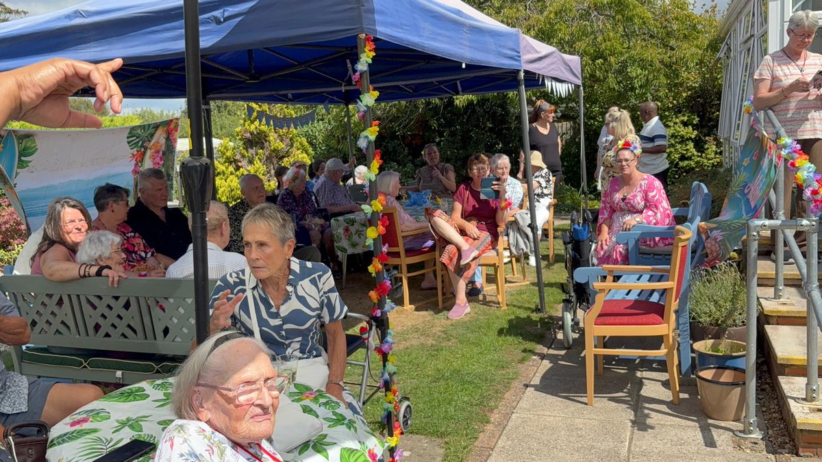 The summer party at Abbeyfield Wey Valley Society's Ridgway Court was a day to remember! 🌴🌞

The event featured a fantastic performance by a Fijian all-male choir from the Welsh Guards, who were also joined by army personnel from Aldershot.

#SummerParty #ResidentActivities