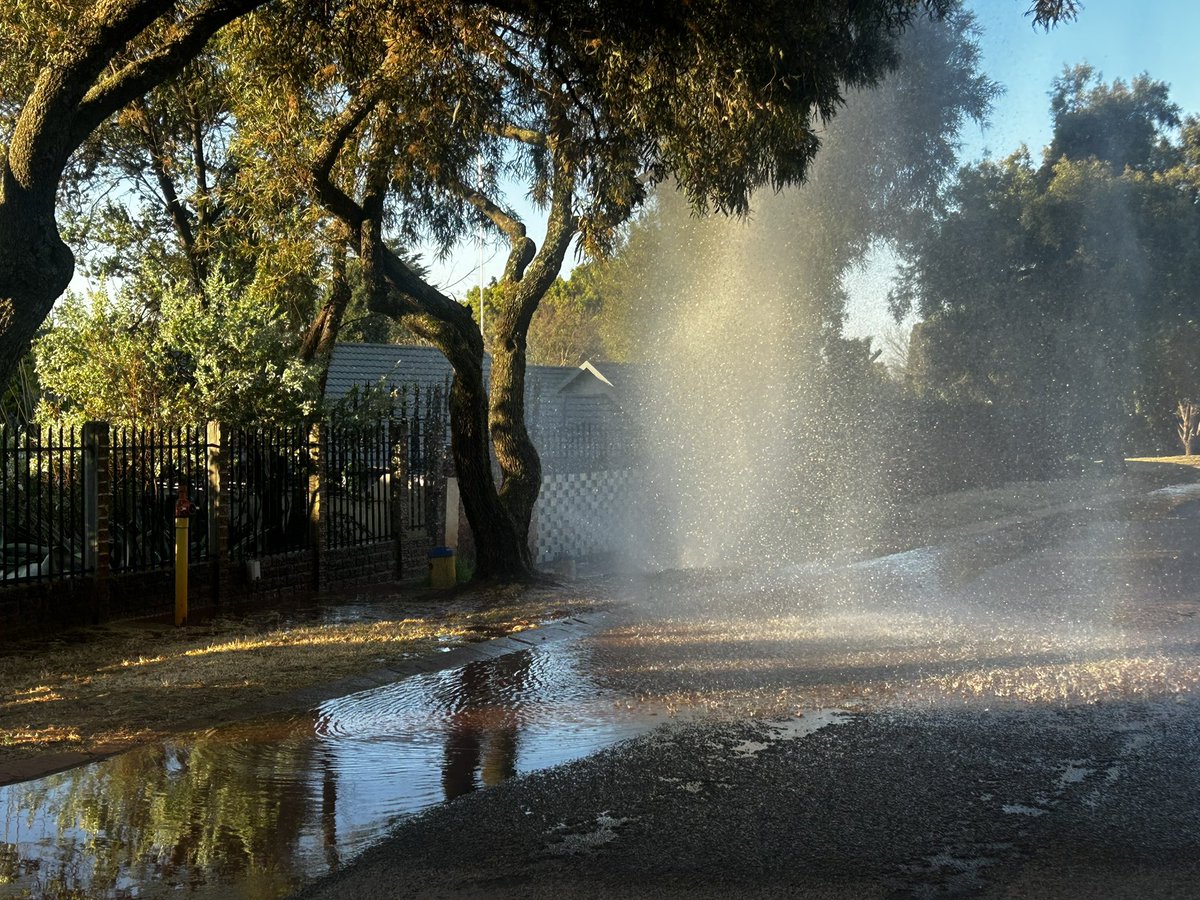 JaniqueSmith1's tweet photo. @JHBWater burst pipe in without avenue Weltevreden park closest corner is palmiet Avenue. https://t.co/Eay1c9WtiA