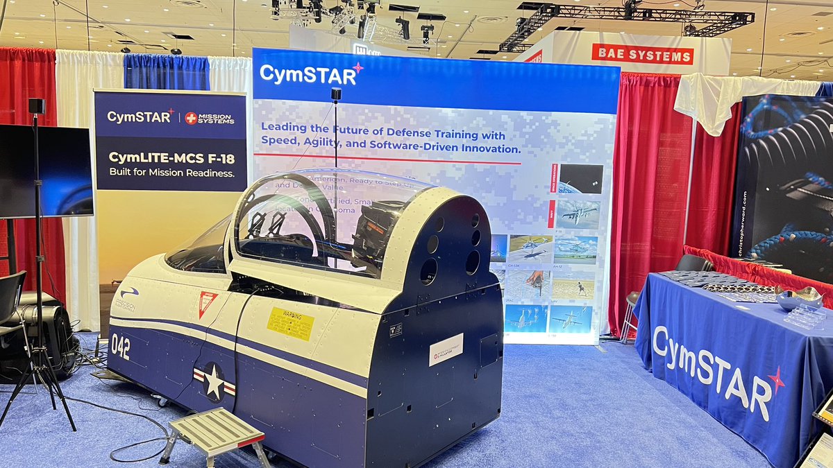 cym_star's tweet image. 🚨 Day 1 at #Hook25! 🚨
Booth 219 is open — come see the CymLITE-MCS, integrated with a high-fidelity F/A-18 cockpit and powered by Mission Systems, S.A. software.
 
✈️ Fly carrier launches &amp;amp; recoveries
🎯 Execute missions
🌎 Real-world theaters in mixed reality
 
📍 Booth 219…