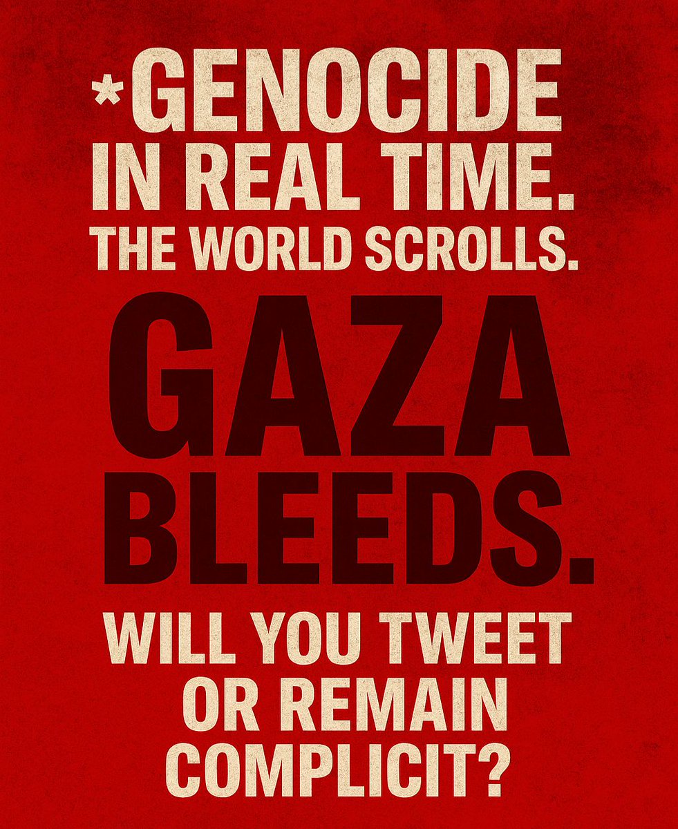 Sadi22_10's tweet photo. In Gaza: 2 million people trapped, starving, and bombed. This is not collateral damage-it's calculated cruelty. Will we look back with shame-or speak up now?
#IndiansForGaza
#SaveGazaChildren https://t.co/fOKACJQW9O