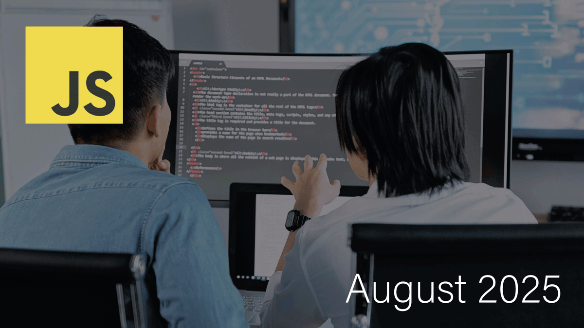Check out the JavaScript Monthly Review for August 2025. Subscribe now! It is free! #javascript #js #newsletter #monthly  linkedin.com/newsletters/ja…