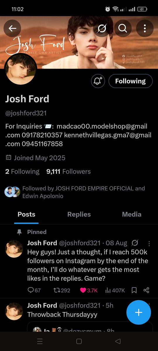 nickssegundo12's tweet photo. @joshfordempire @joshford321 Ito po yung ibang screenshots https://t.co/0oaPyHdW0F