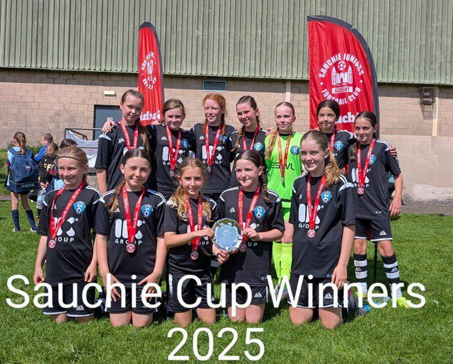 westdykecc's tweet photo. Congratulations to Westdyke CC U12 Girls, Sauchie Cup Winners for the second year in a row. Great effort, girls! 🏆🤩🩵🤍🖤 #WeAreAllWestdyke https://t.co/Jmf0PxpelY