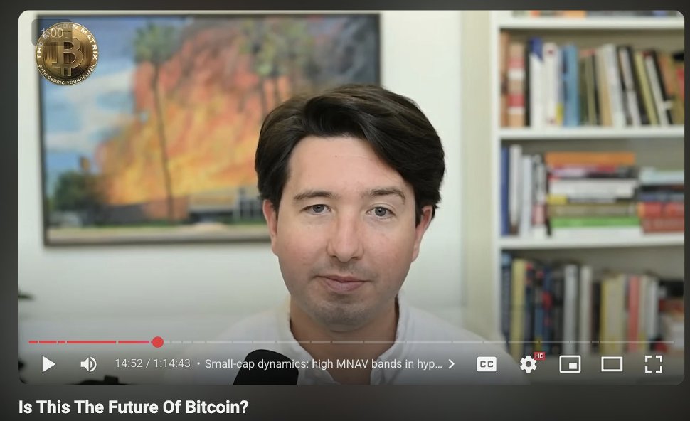 Smarter Web's newly minted Head of Bitcoin Strategy, Jesse Myers, was just on The Bitcoin Matrix podcast to discuss the current Bitcoin Treasury Companies (BTCTC) landscape. 

Cedric asked Jesse a wide range of topics - from P BYD as the “new P/E” to what BTCTCs will look like 20